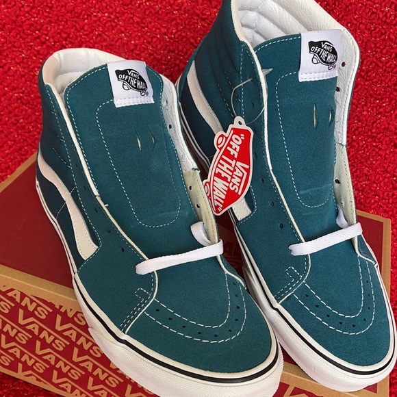 Vans Sk8-Hi Blue Coral/True White MENS - Picture 7 of 16